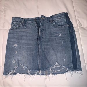 Pistola Distressed Jean Skirt